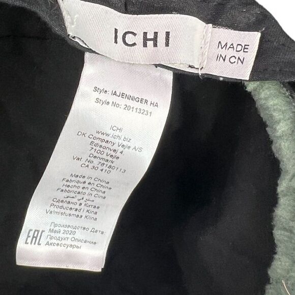 ICHI Denmark Sage Green Fleece Bucket Hat O/S main image 6